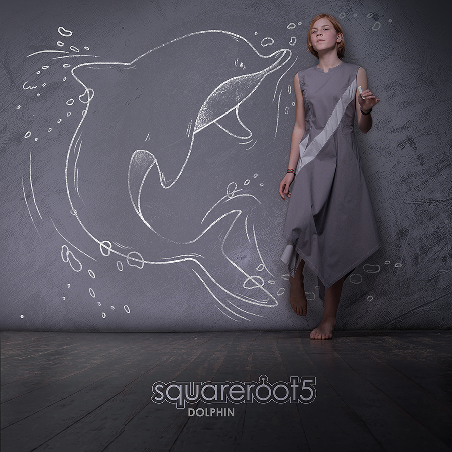 Squareroot5 Avagdard Gray "Dolphin" Dress