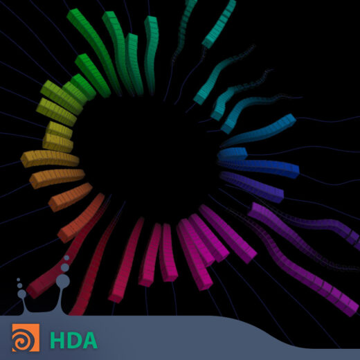 Points Animation HDA with Trail System